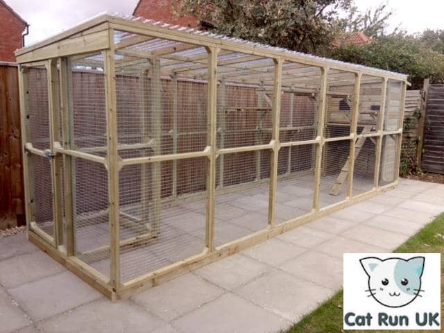 Large Cat Run With House For, Outdoor Cat Runs Uk