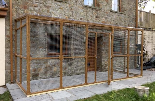Cat Enclosures Attached To Houses For, Outdoor Cat Runs Uk
